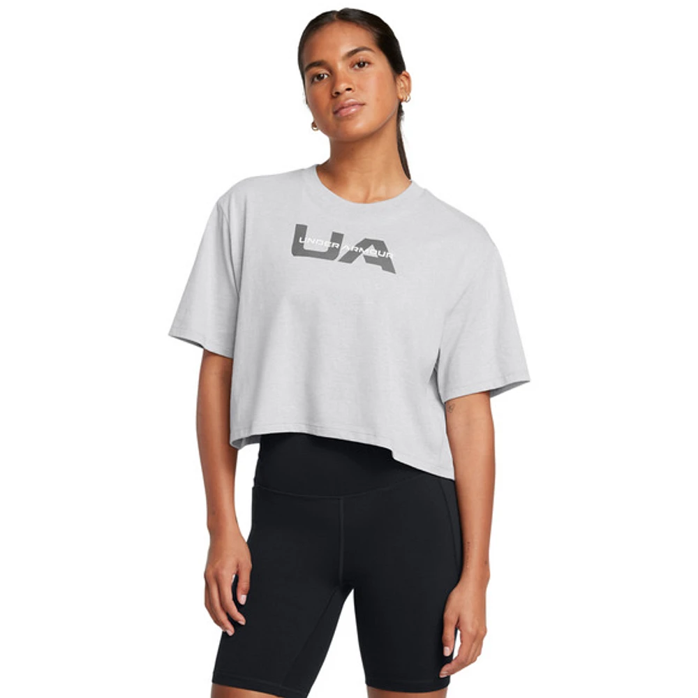 Boxy Crop Branded - Women's T-Shirt