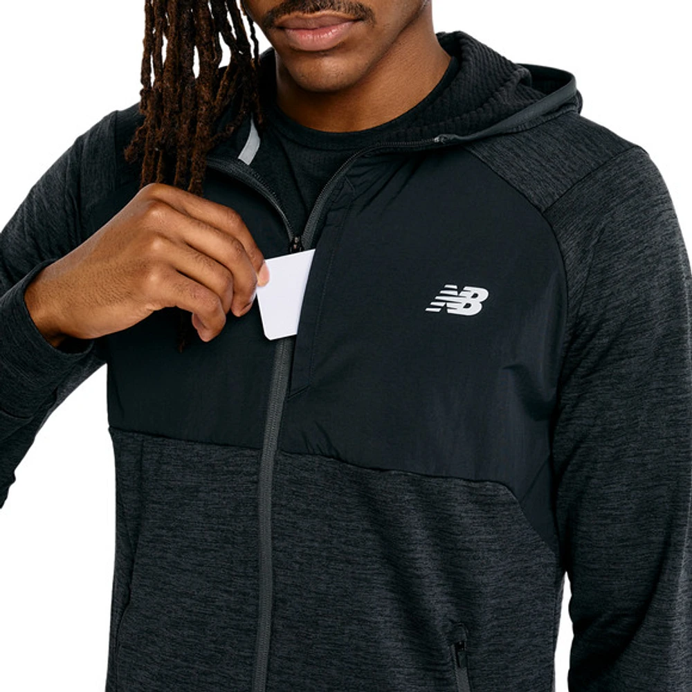 Heat Grid - Men's Full-Zip Hoodie