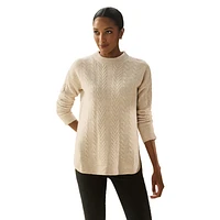 Cable Knit Tunic - Women's Sweater