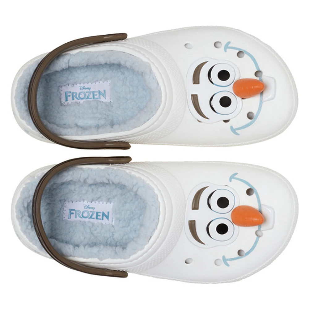 Classic Lined Frozen Olaf - Junior Casual Clogs