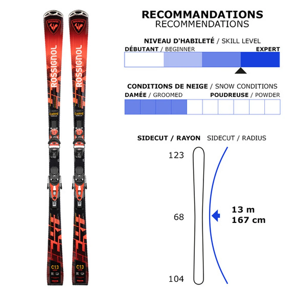 Hero Carve/Konect NX12 GW - Adult Carving Alpine Skis