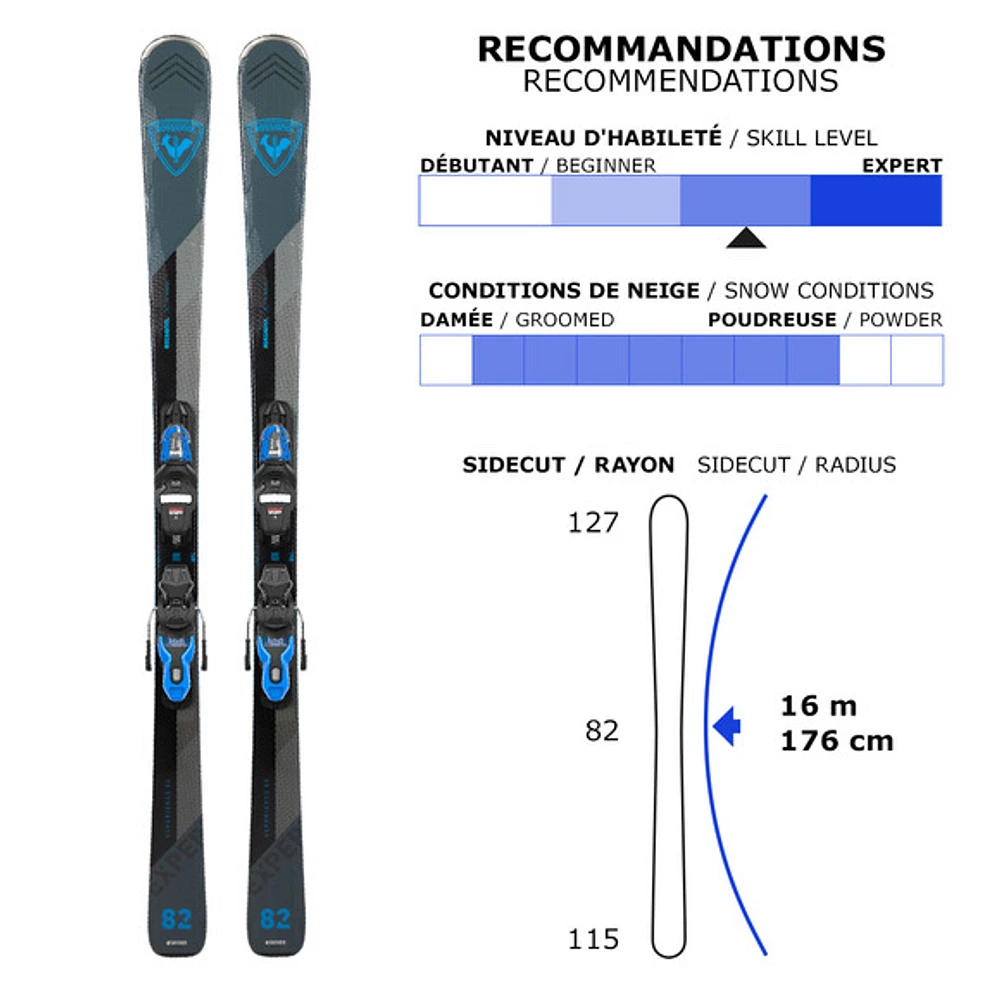 Experience 82 BSLT/Xpress 11 GW - Adult All Mountain Alpine Skis