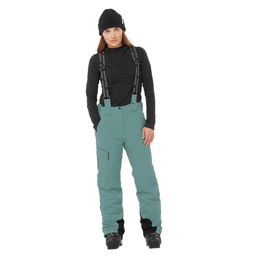 Brilliant - Women's Insulated Winter Sports Pants with Suspenders