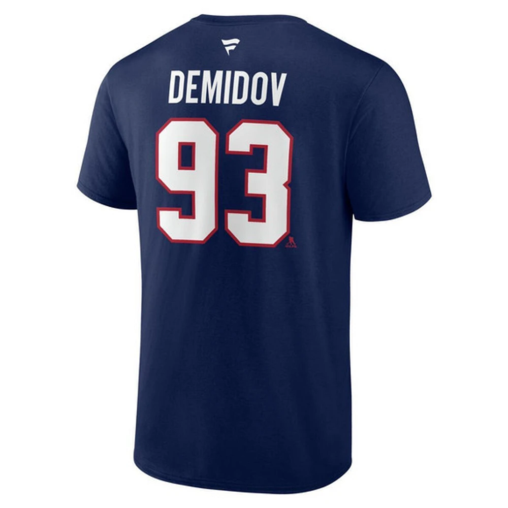 Authentic Stacked #93 Ivan Demidov - T-shirt de la LNH pour adulte