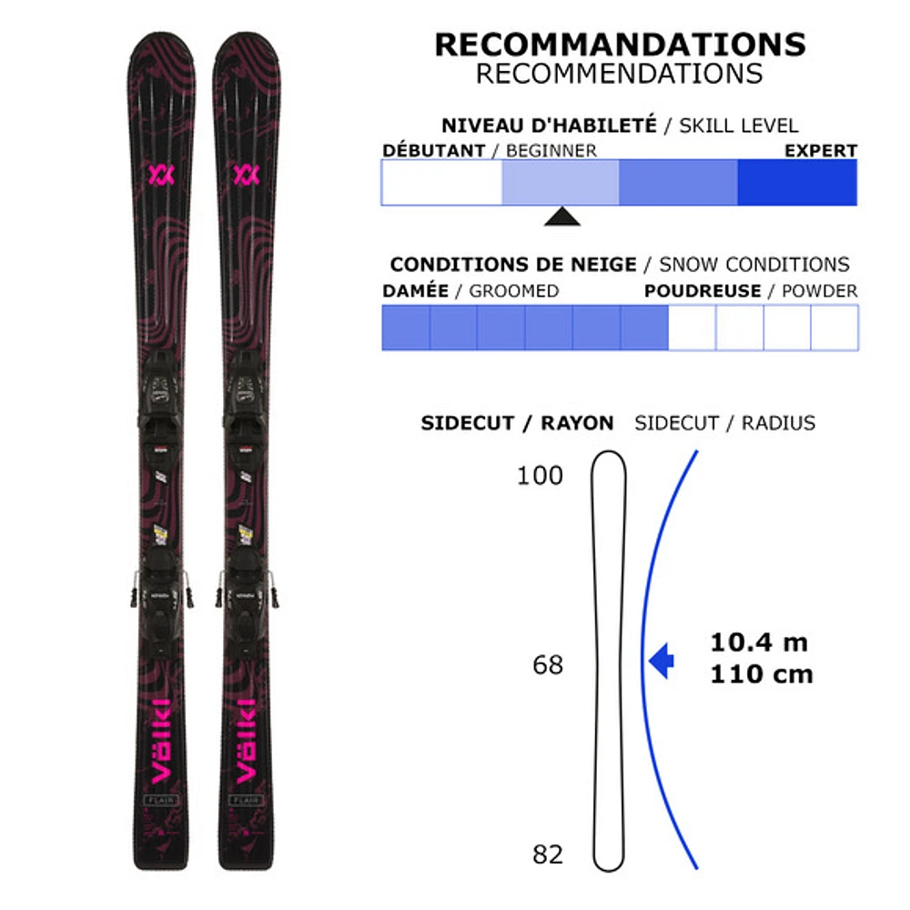 Flair/vMotion 4.5 - Junior All Mountain Alpine Skis