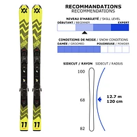 Racetiger Yellow/vMotion 4.5 - Junior Carving Alpine Skis