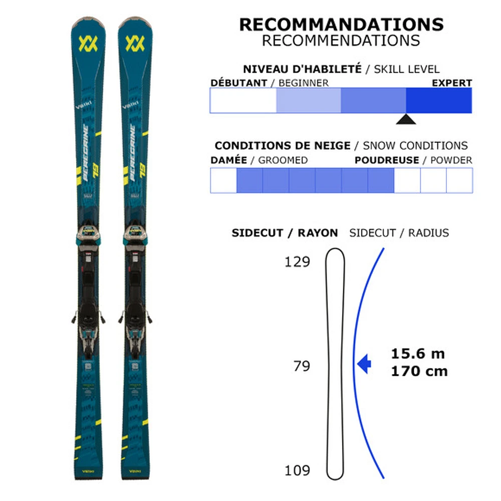 Peregrine 79/WideRide XL GW - Adult All Mountain Alpine Skis