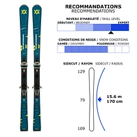 Peregrine 79/WideRide XL GW - Adult All Mountain Alpine Skis