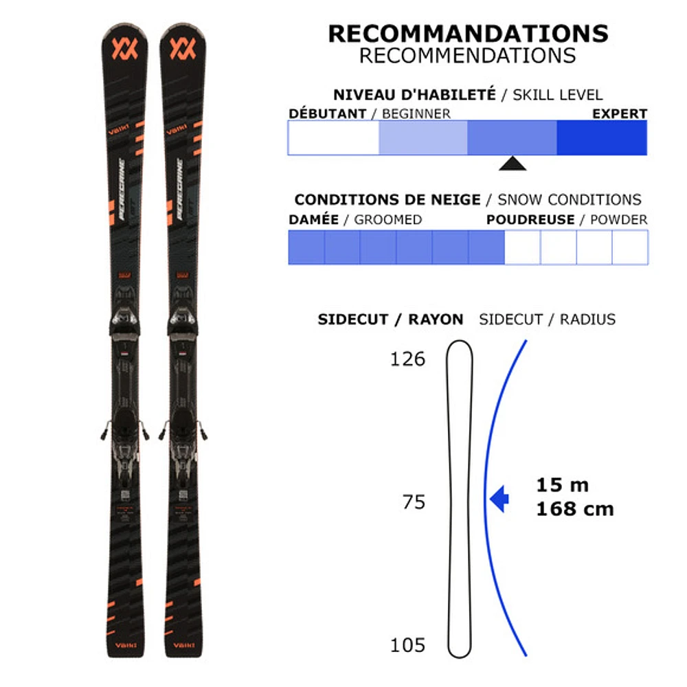 Peregrine MT/vMotion 3 - Adult All Mountain Alpine Skis