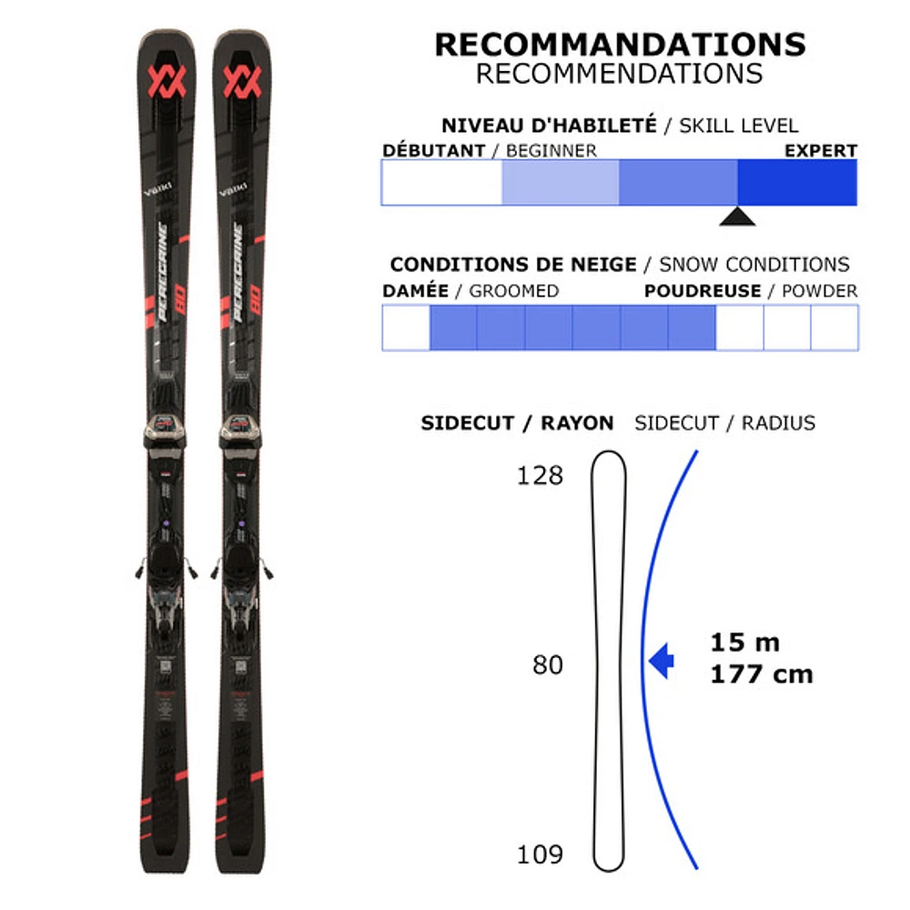 Peregrine 80/LowRide XL GW - Adult All Mountain Alpine Skis