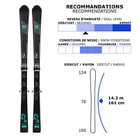 Flair Elite/vMotion 2 - Skis alpins tout-terrain pour femme