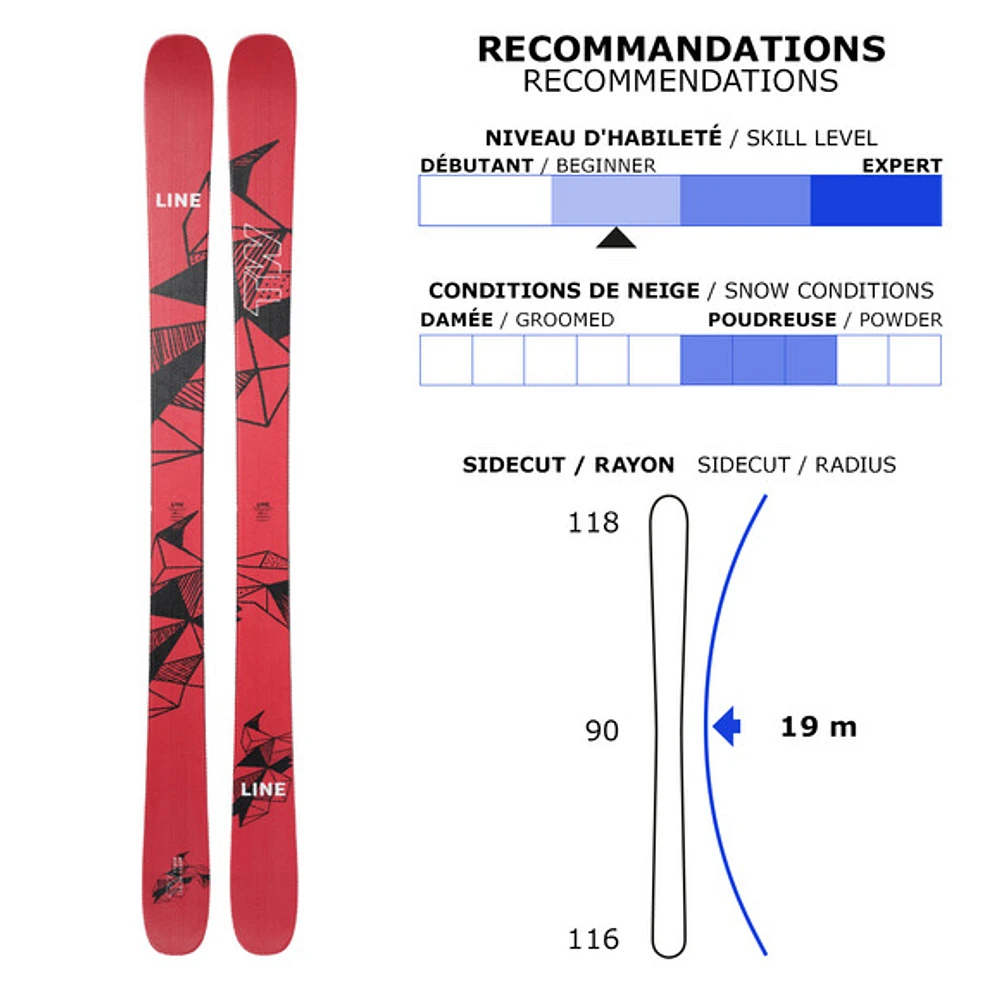 Tom Wallisch Pro - Skis alpins Freestyle pour adulte