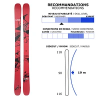 Tom Wallisch Pro - Skis alpins Freestyle pour adulte