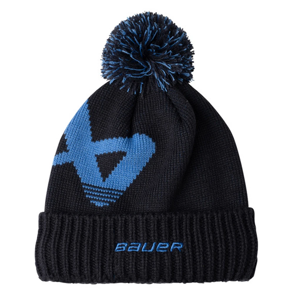 S24 Intarsia - Adult Cuffed Tuque with Pompom