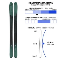 Maverick 86 C - Skis alpins de poudreuse et de randonnée alpine pour adulte