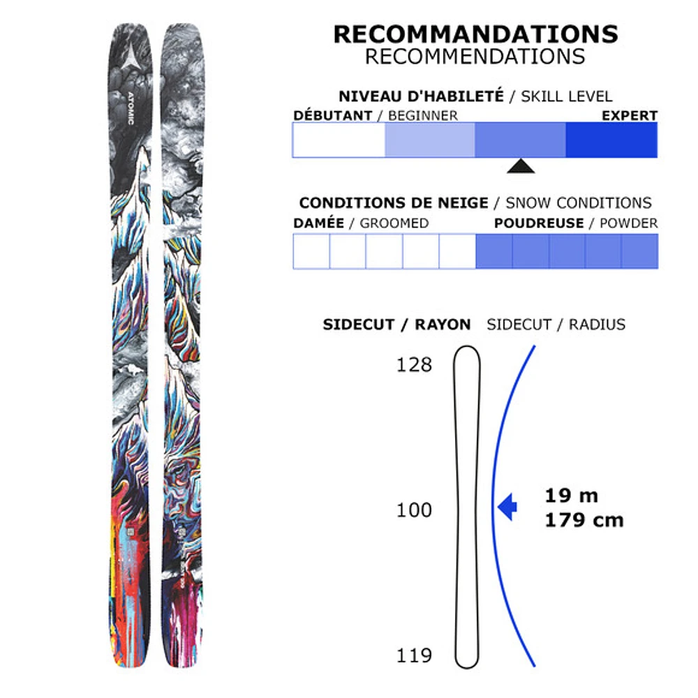 Bent 100 - Adult Powder and Alpine Touring Skis