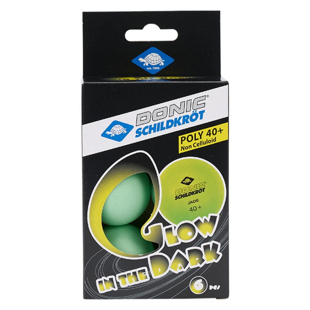 Glow in The Dark (Paquet de 6) - Balles de tennis de table