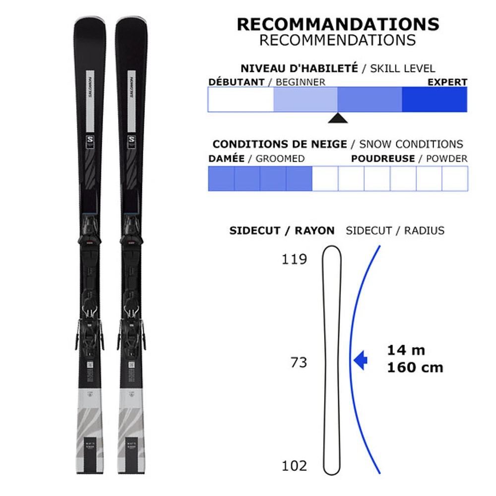 S/Max X7 TI/M10 GW W - Women's Carving Alpine Skis