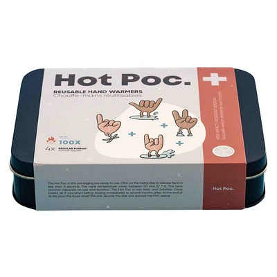 Hot Poc (Paquet de 4) - Chauffe-mains réutilisables