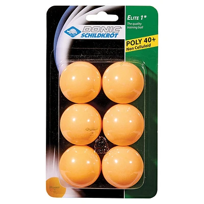 Elite 1* (Pack of 6) - Table Tennis Balls