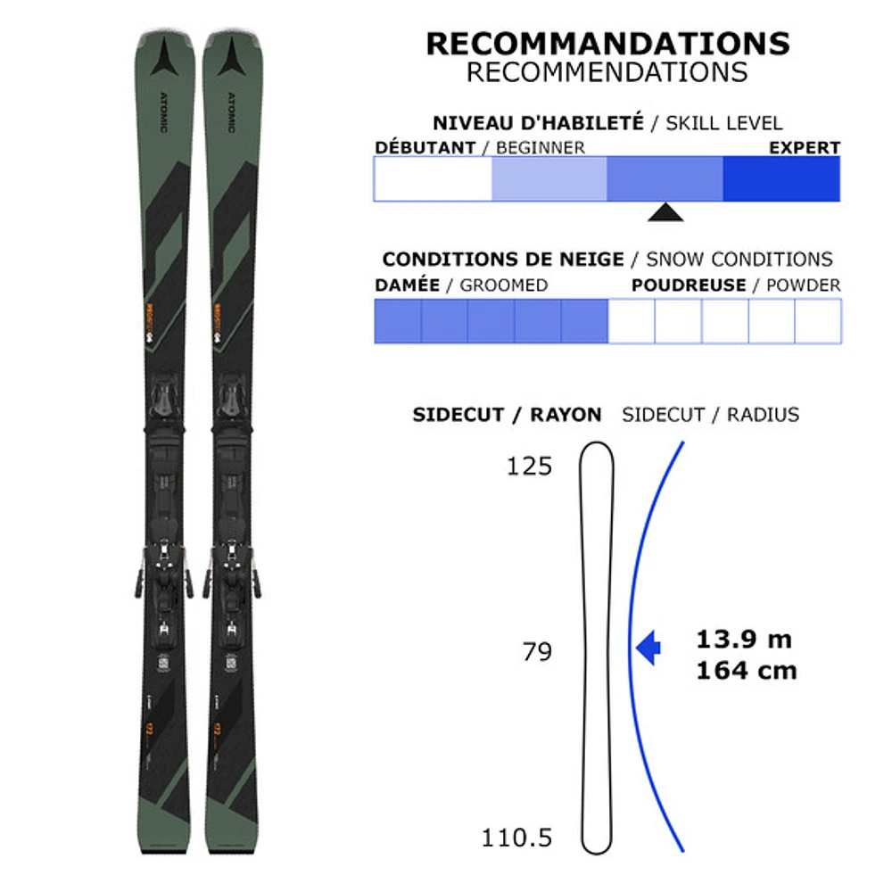 Redster Q6/MI 12 GW - Adult All Mountain Alpine Skis