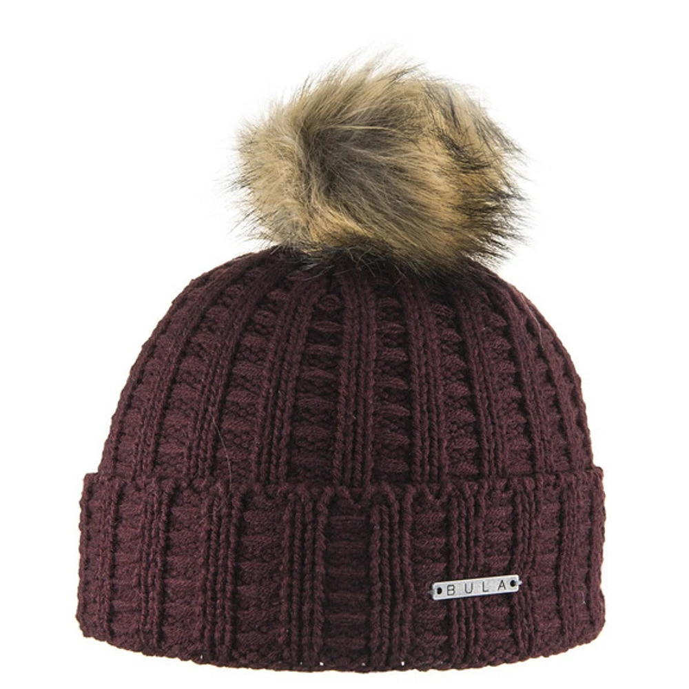 Valley - Tuque avec pompon pour femme