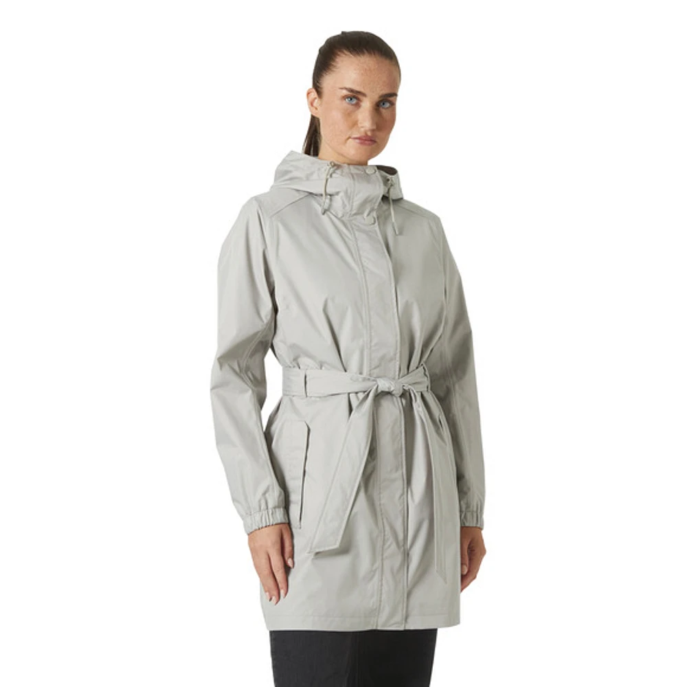 Classics Trench - Manteau de pluie à capuchon pour femme