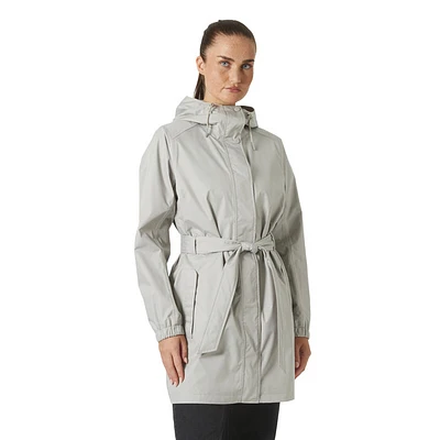 Classics Trench - Manteau de pluie à capuchon pour femme