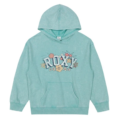 GIRLS' FLORAL OVERSIZED HOODIE - CHANDAIL à CAPUCHON POUR FILLE