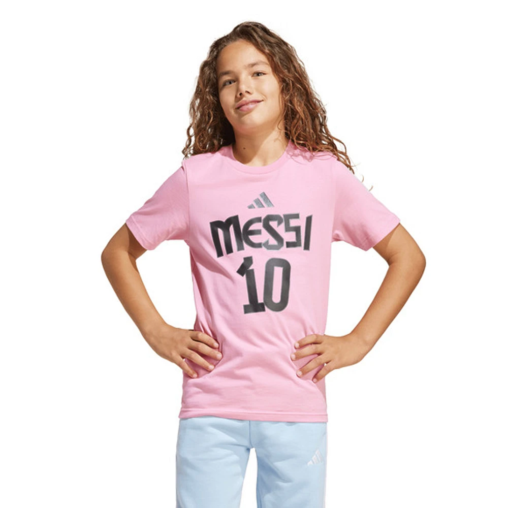 Messi Graphic (Nom et numéro) - T-shirt de soccer pour junior