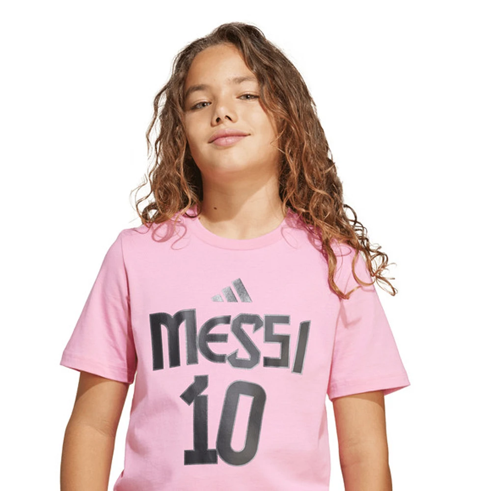 Messi Graphic (Nom et numéro) - T-shirt de soccer pour junior