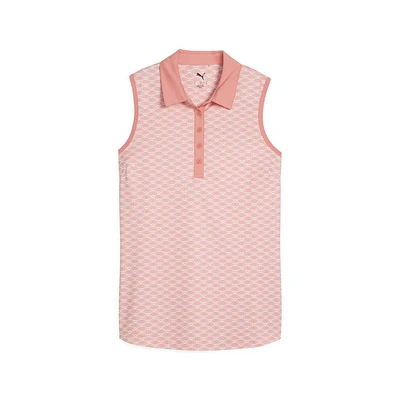 W CLOUDSPUN SCALLOP SL POLO - DE GOLF SANS MANCHES POUR FEMME