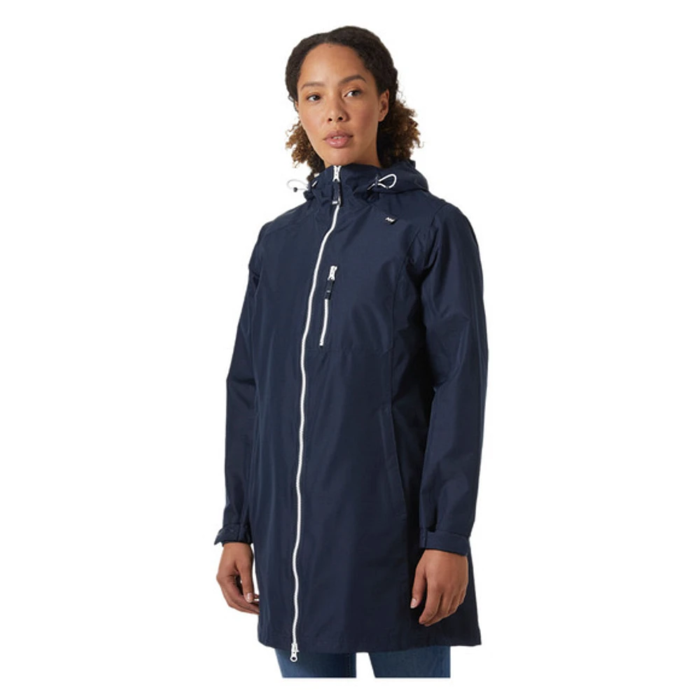 Long Belfast - Women's Hooded Rain Jacket