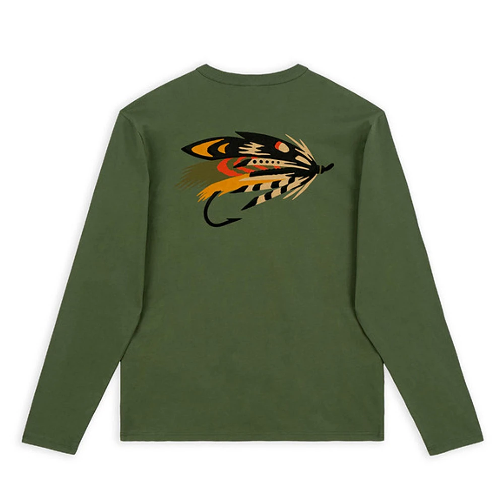 M'S SALMON FLY LS TEE - MEN'S L/S SHIRT