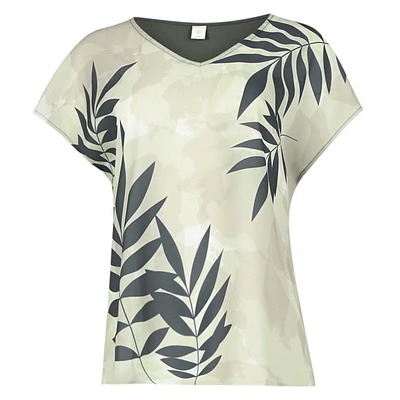 SUN GLOW BI-MATIERE TOP - T-SHIRT M/C FEMME