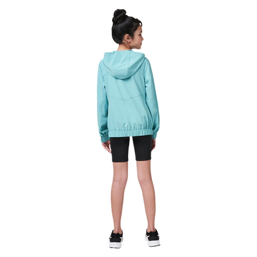 Lightweight Woven Core - Girls' Hooded Jacket