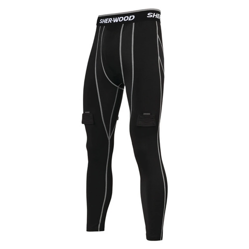 1013011904 Sr - Pantalon de compression avec support athlétique pour senior