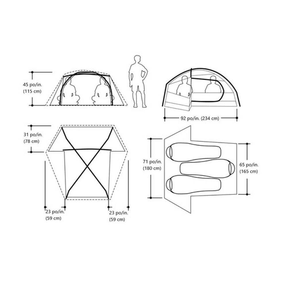 Limelight 3P - Tente de camping pour 3 personnes