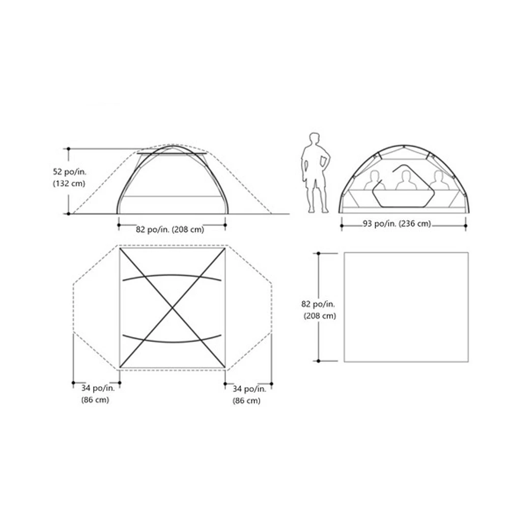 Tungsten 4P - Tente de camping pour 4 personnes