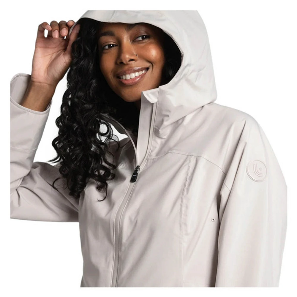 Element Long - Manteau de pluie à capuchon pour femme