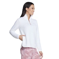 Softknit Ottoman - Chandail à fermeture éclair au col pour femme