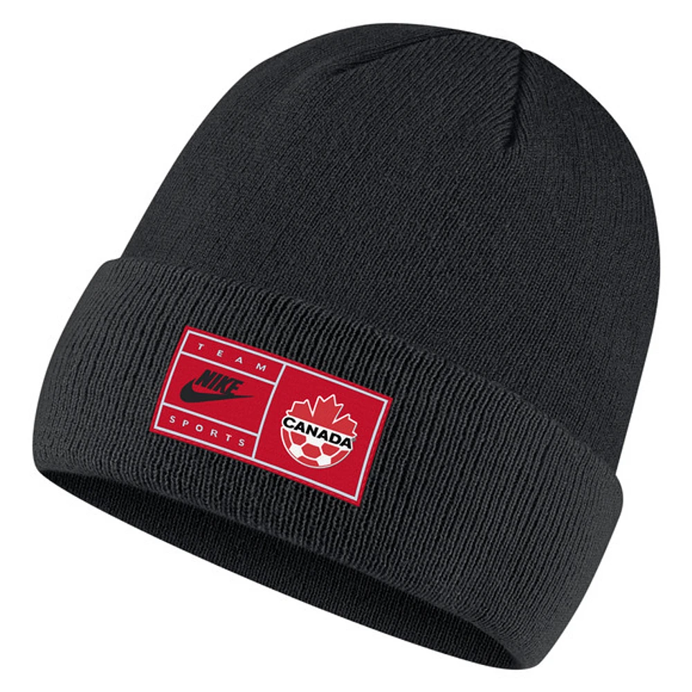 Canada Soccer - Tuque en tricot avec revers pour adulte