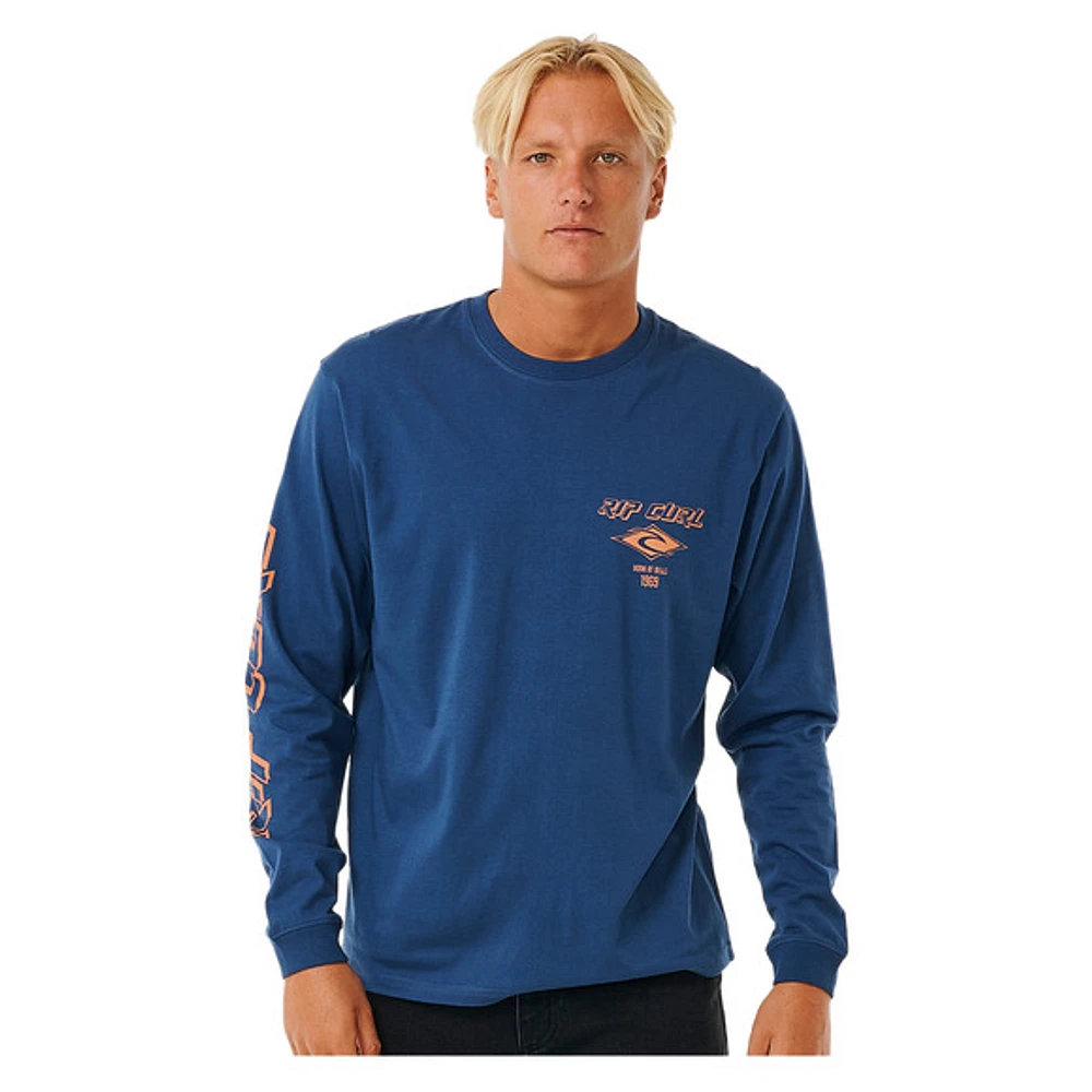 Fade Out Icon - Men's Long-Sleeved Shirt