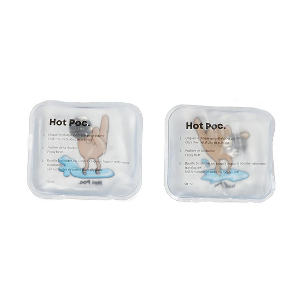 Hot Poc Regular Surf Snow (Pack of 2) - Reusable Hand Warmers