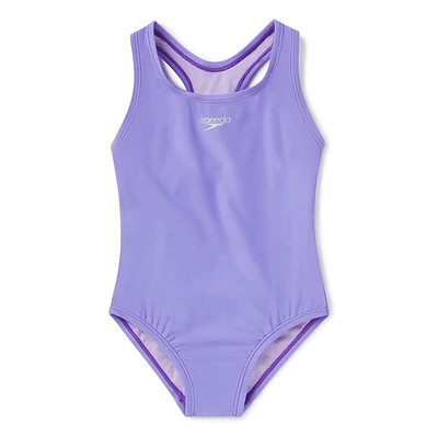 Solid Racerback - Girls' One-Piece Swimsuit