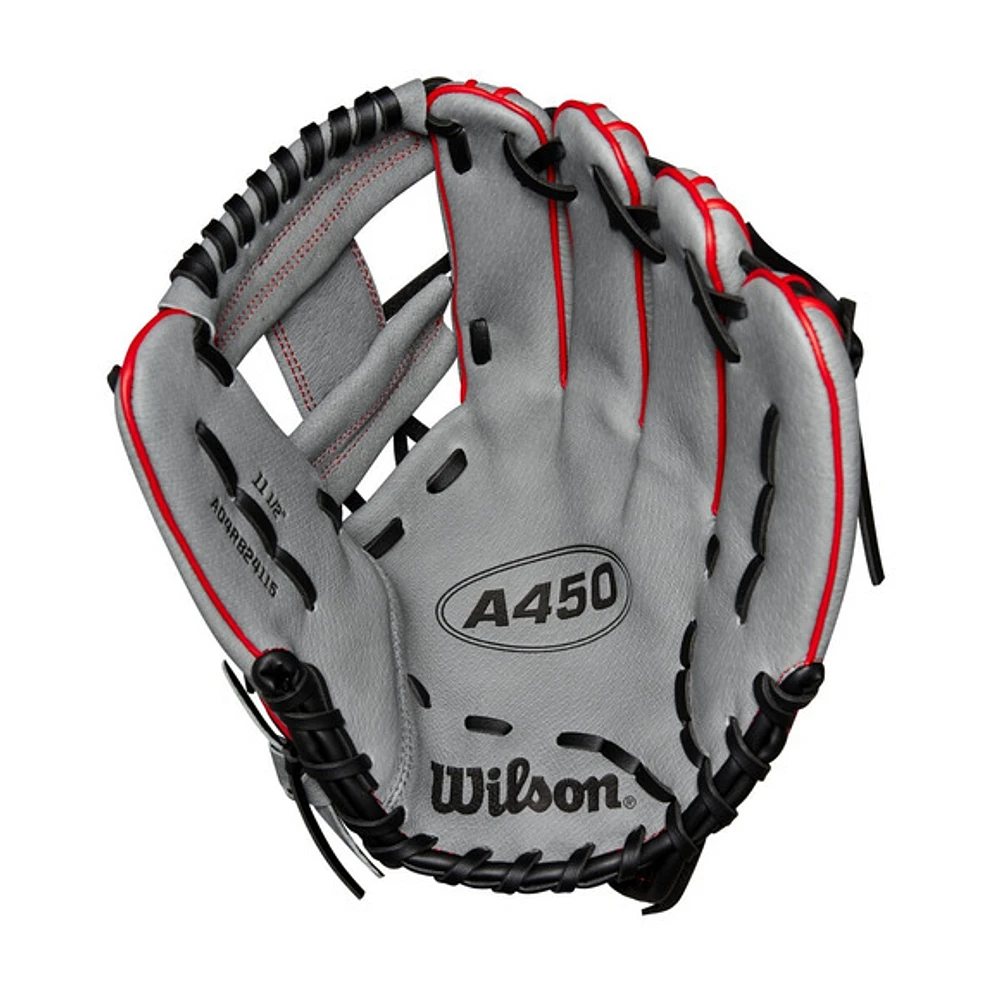 A450 - 11,5 po Gant de champ intérieur baseball pour junior