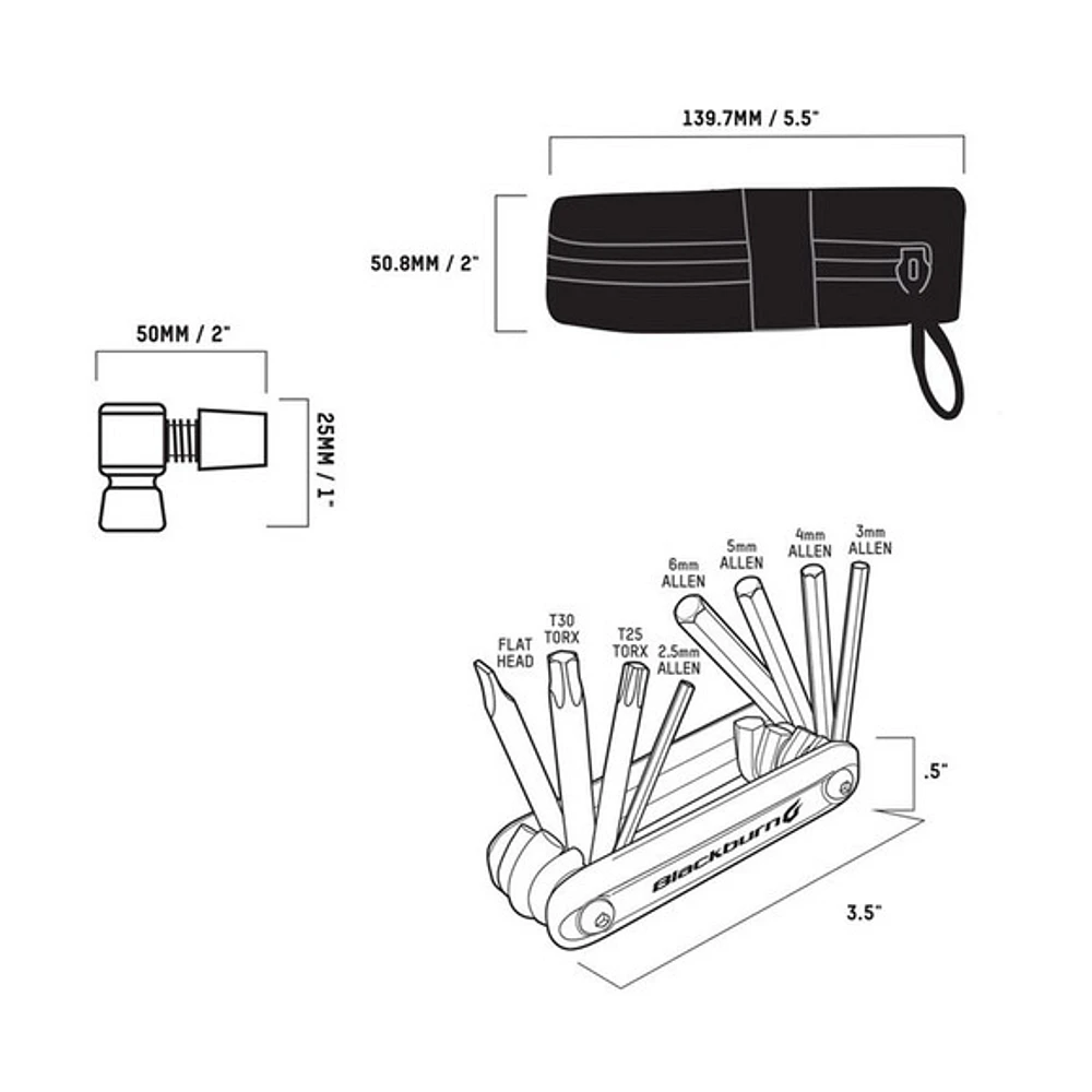 Local CO2 Ride Kit - Ensemble d'outils pour vélo