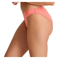 Bikini Rib Texture - Culotte de maillot bain pour femme