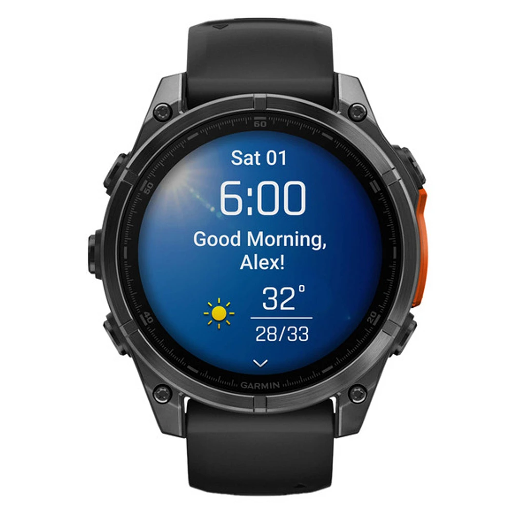 Fenix 8 Amoled Edition 47 mm - Montre intelligente avec GPS