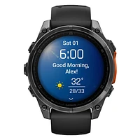 Fenix 8 Amoled Edition 47 mm - Montre intelligente avec GPS